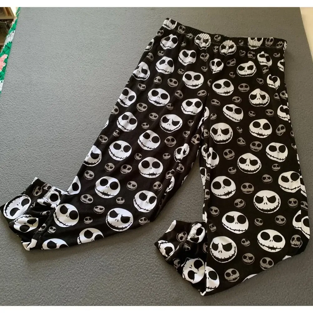 Disney Nightmare Before Christmas Cozy Pajama Set 2 Pc Jack Skellington Medium - Picture 5 of 8